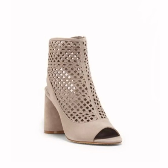 Vince Camuto Getty Laser Perforated Suede Bootie - Picture 11 of 11
